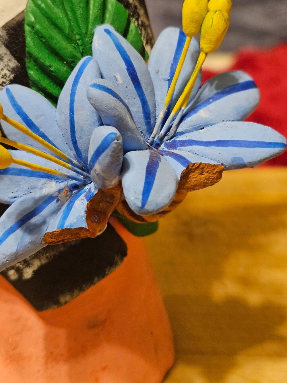 VINTAGE OAXACAN FLOWER SELLER CLAY SCULPTURE BY JOSEFINA AGUILAR SIGNED STUNNING - Picture 3 of 11